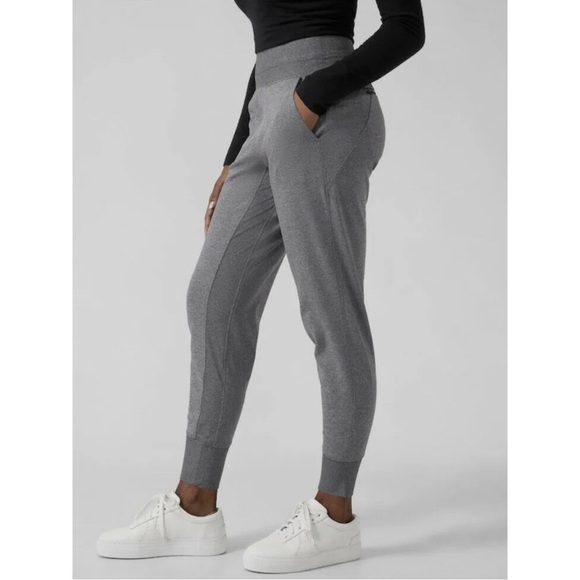 Athleta Heather Gray SCULPTEK Venice Mid Rise Jogger Pants 597888 EUC Size M - Picture 2 of 12